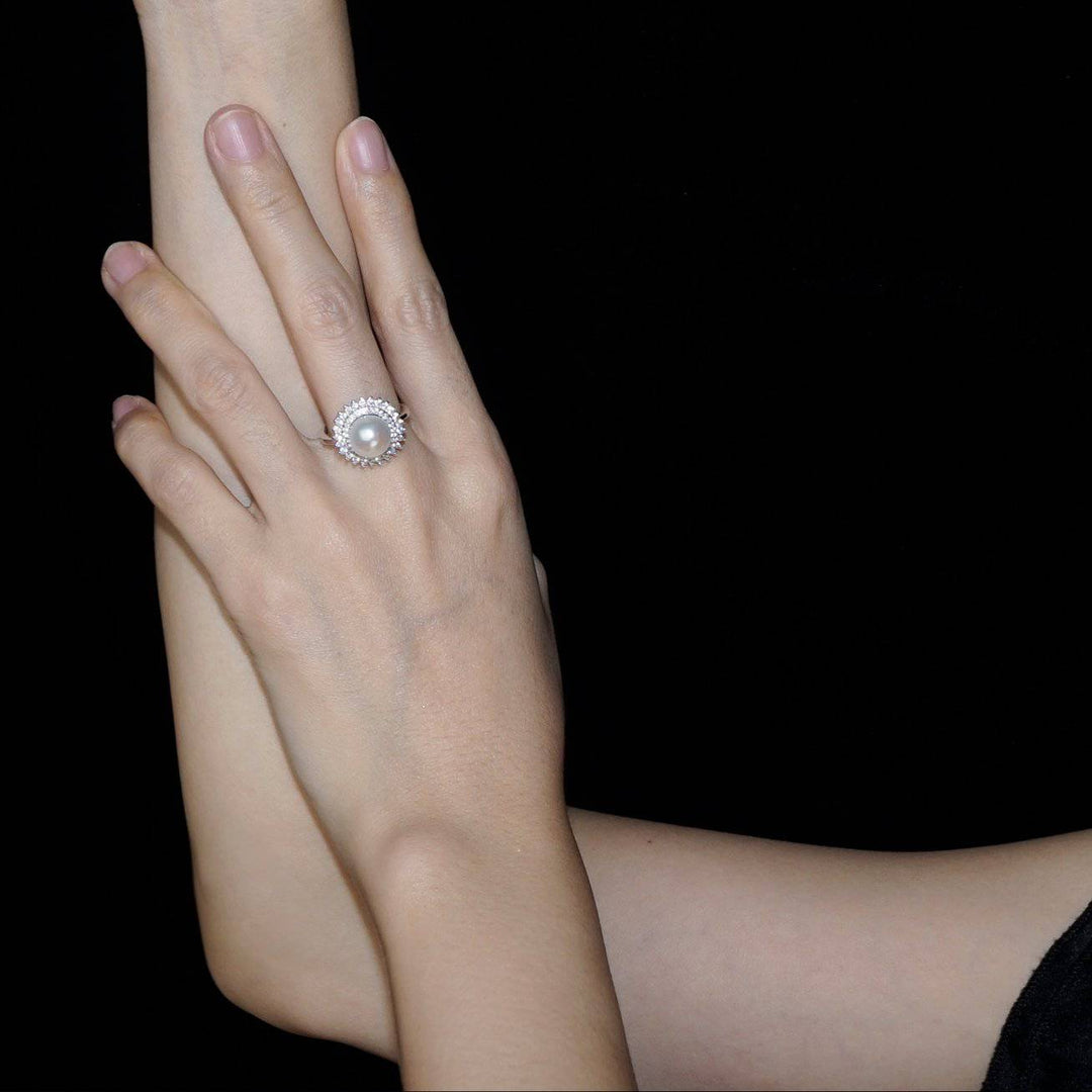 Elegant Freshwater Edison pearl  Ring WR00077 - PEARLY LUSTRE