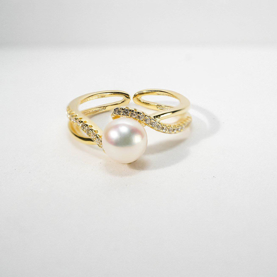New Yorker Freshwater Pearl Ring WR00101 - PEARLY LUSTRE