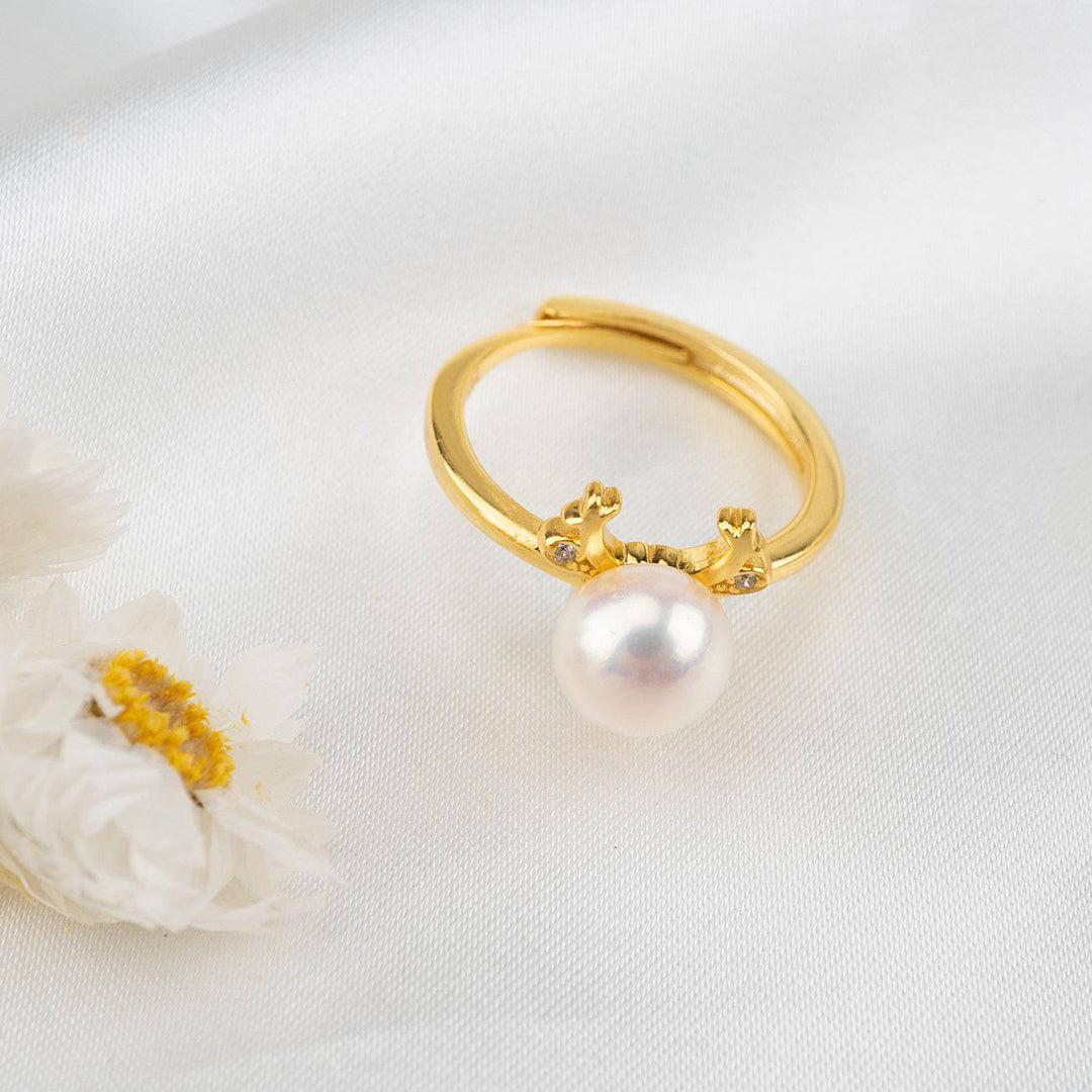 Wonderland Freshwater Pearl Ring WR00041 - PEARLY LUSTRE