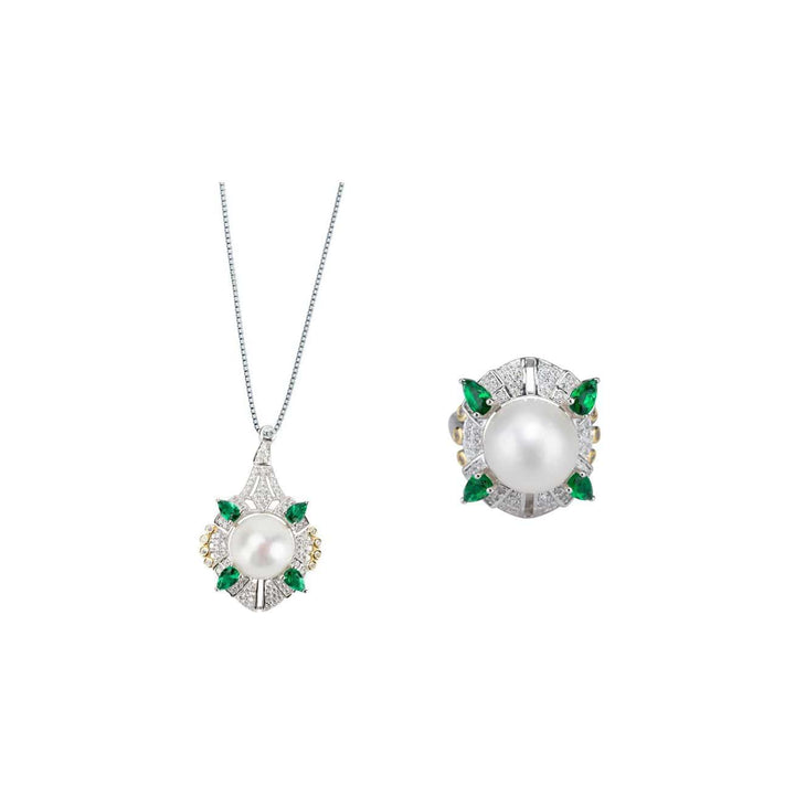 Elegant Freshwater Pearl Set WS00037 - PEARLY LUSTRE