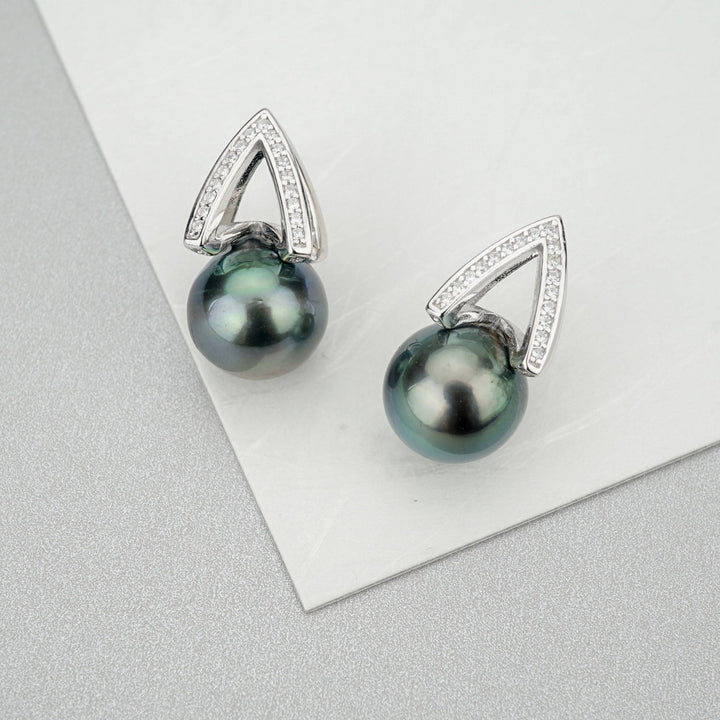 Elegant Saltwater Tahitian Pearl Set WS00007 - PEARLY LUSTRE