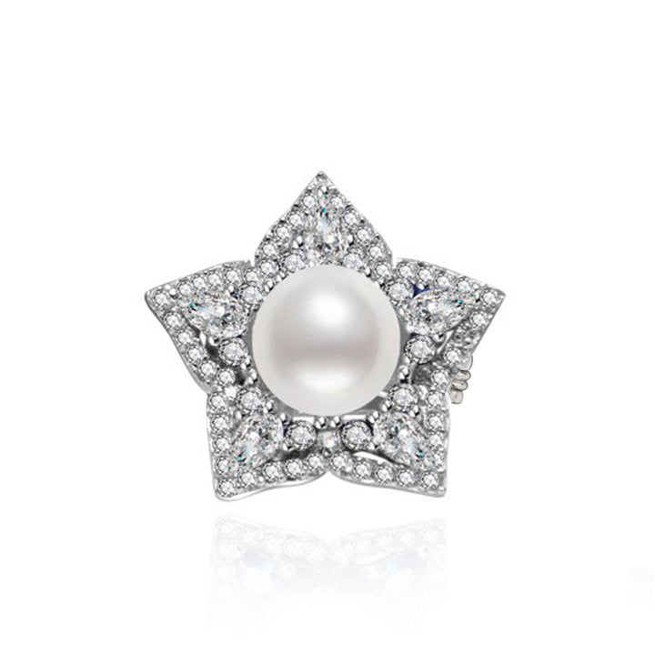 Ocean Star Freshwater Pearl Brooch WC00009 - PEARLY LUSTRE