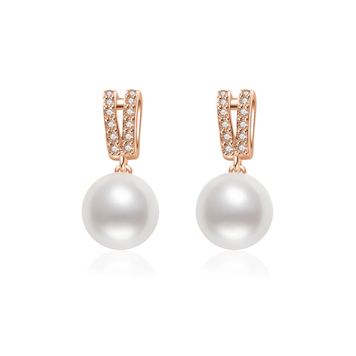 Elegant Freshwater Pearl Earrings WE00384 - PEARLY LUSTRE