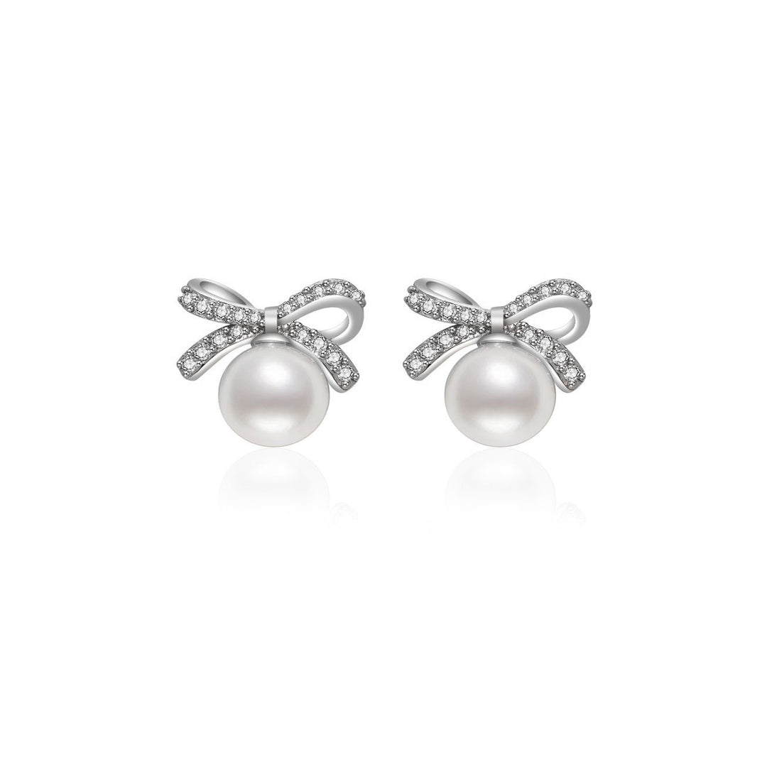Elegant Freshwater Pearl Earrings WE00064 - PEARLY LUSTRE
