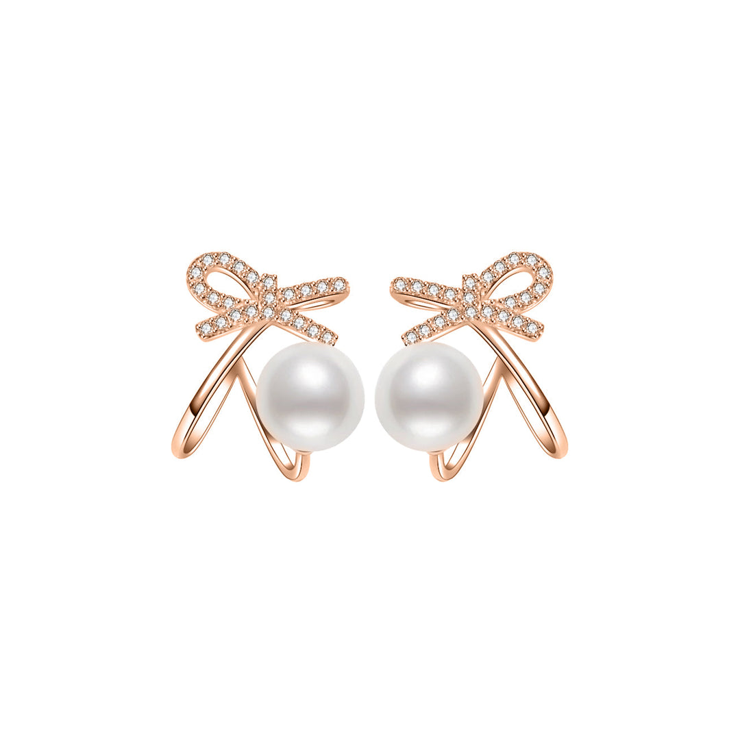 New Yorker Freshwater Pearl Earrings WE00362 - PEARLY LUSTRE
