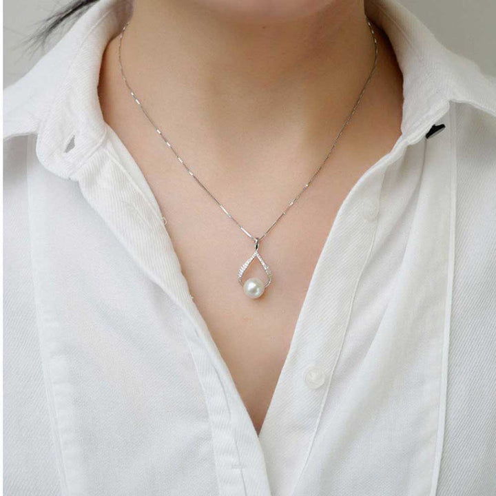 Elegant Freshwater Pearl Necklace WN00065 - PEARLY LUSTRE