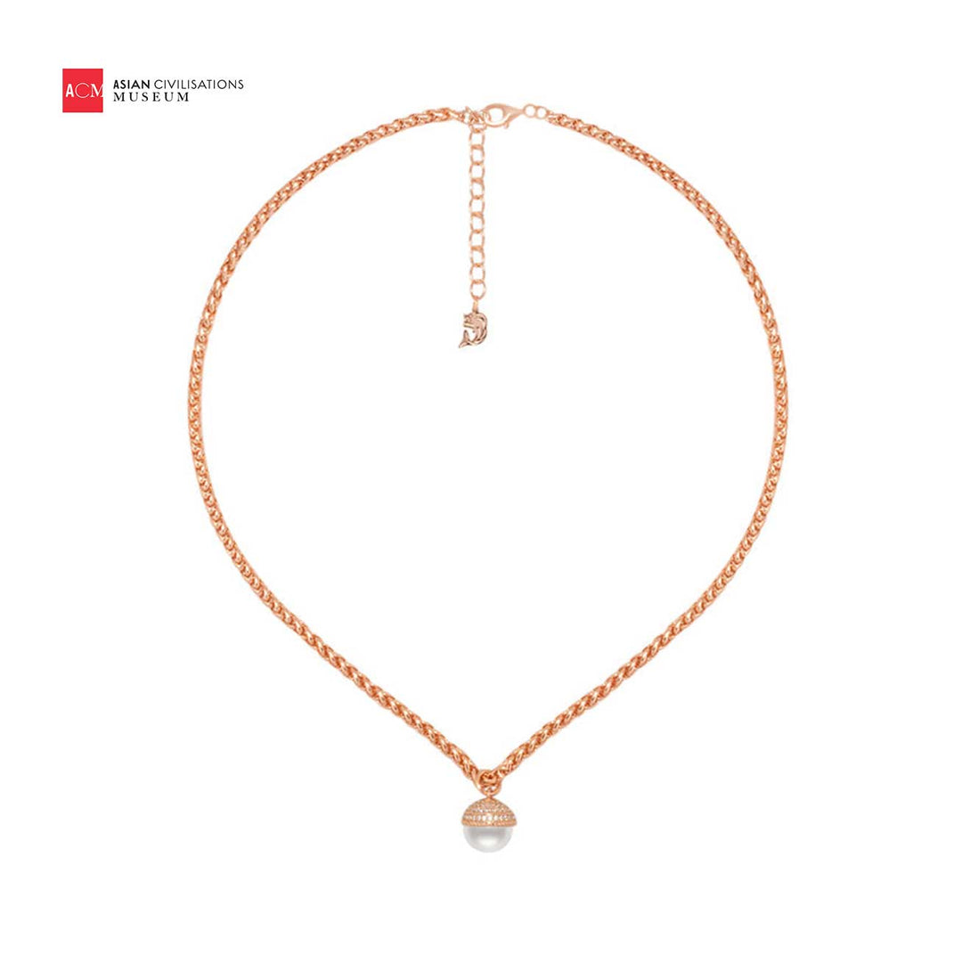 Asian Civilisations Museum Freshwater Pearl Necklace WN00343 | New Yorker Collection - PEARLY LUSTRE