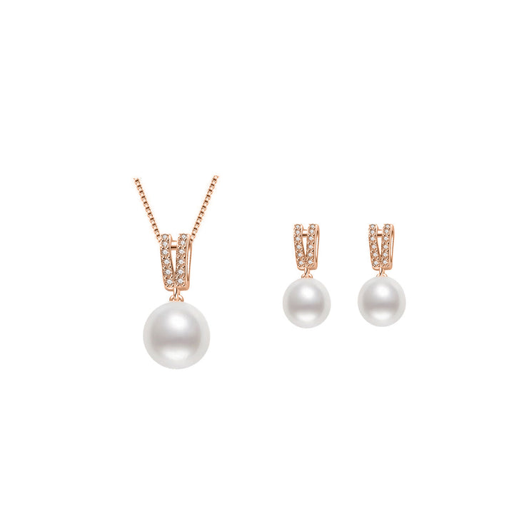 Elegant Freshwater Pearl Set WS00070 - PEARLY LUSTRE