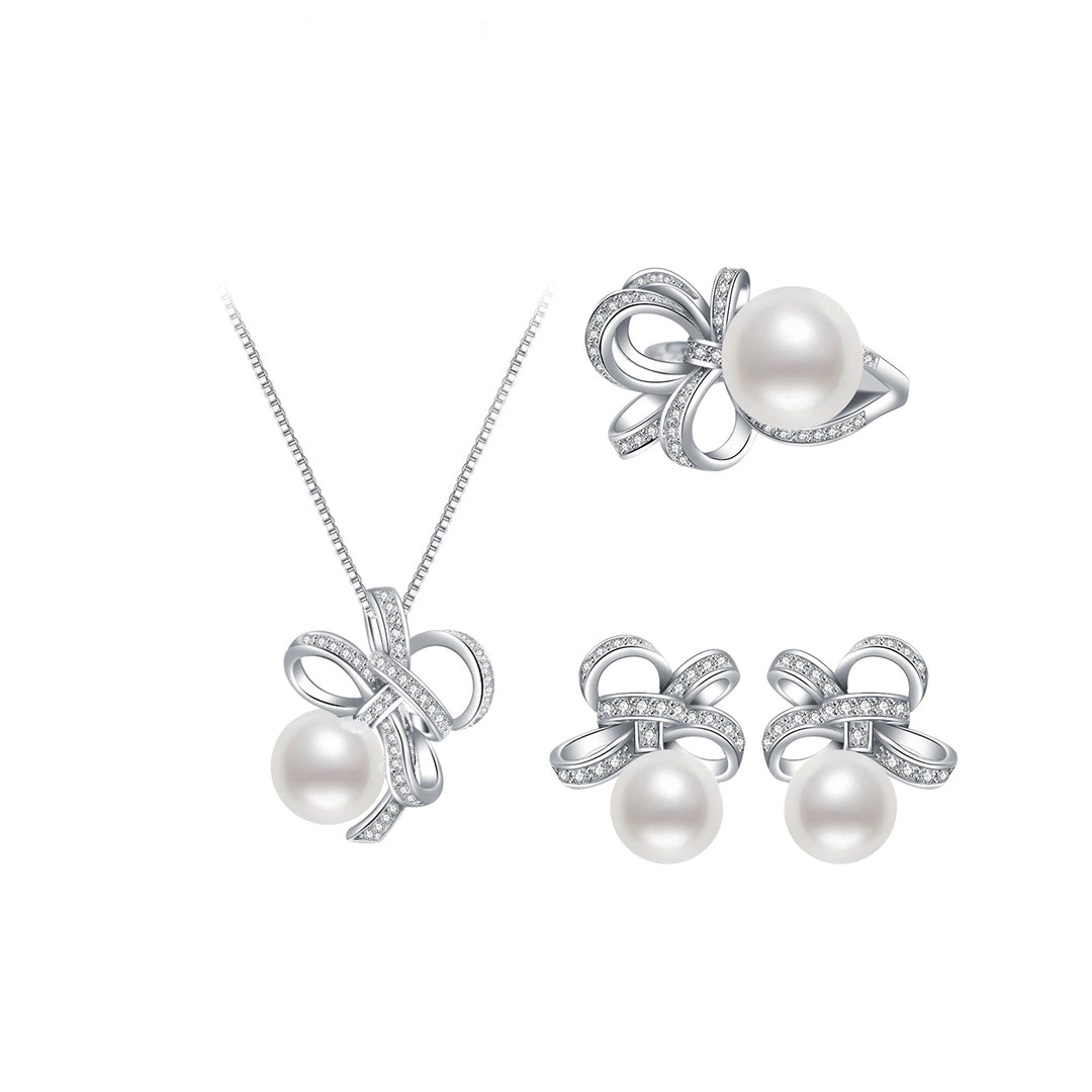 Elegant Freshwater Pearl Set WS00024 - PEARLY LUSTRE