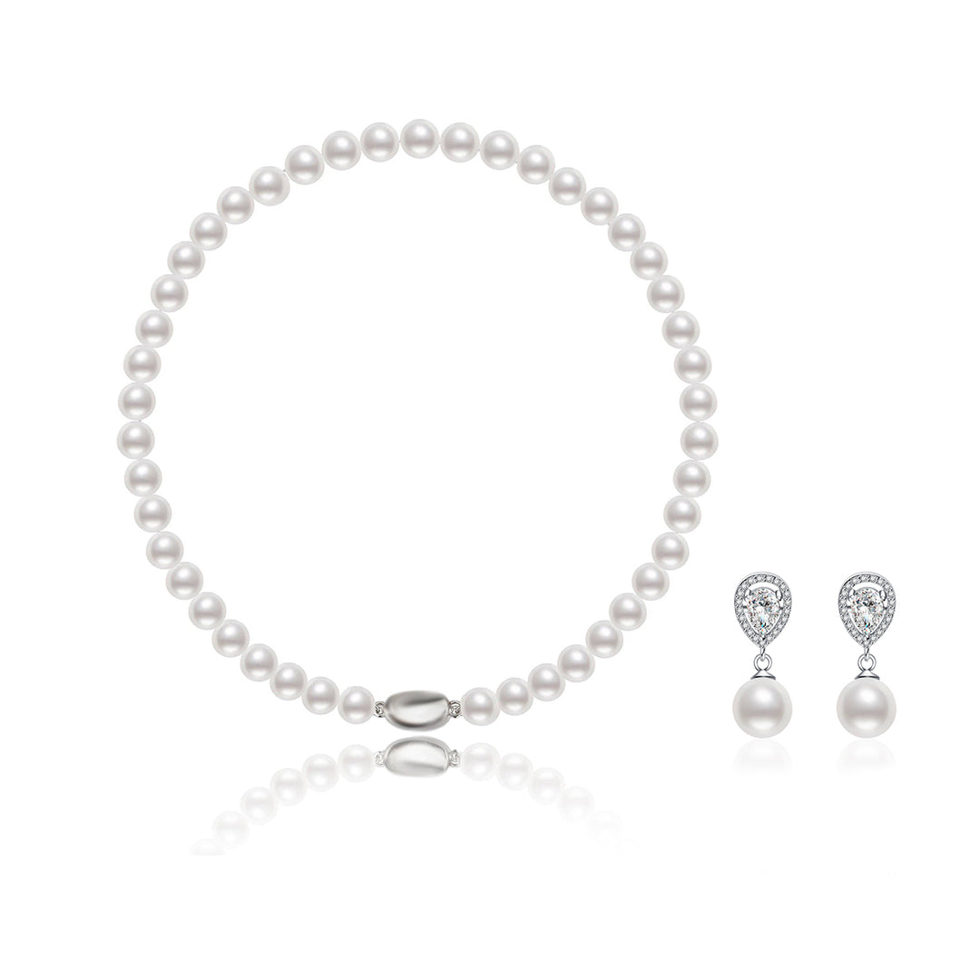 Elegant Freshwater Pearl Set WS00039 - PEARLY LUSTRE