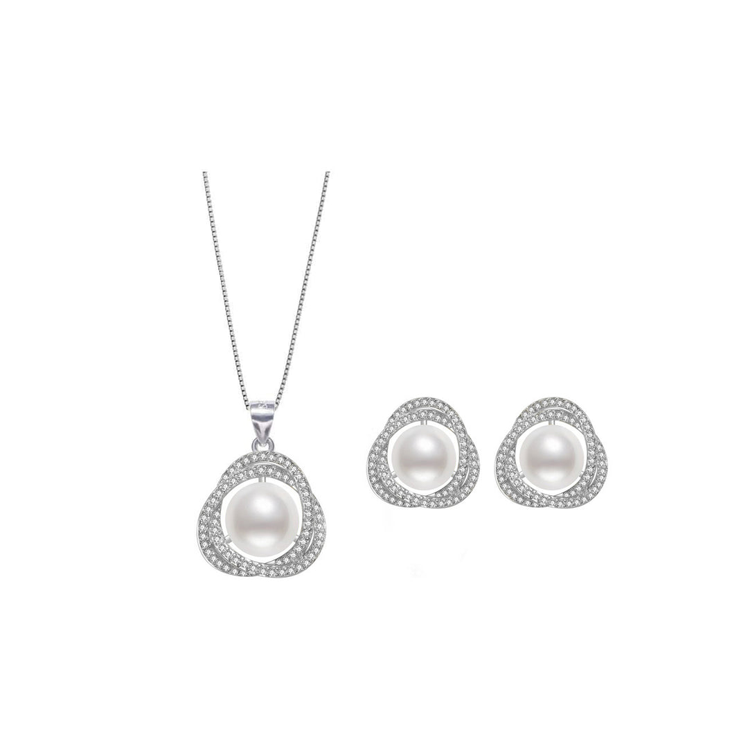 Elegant Freshwater Pearl Set WS00044 - PEARLY LUSTRE