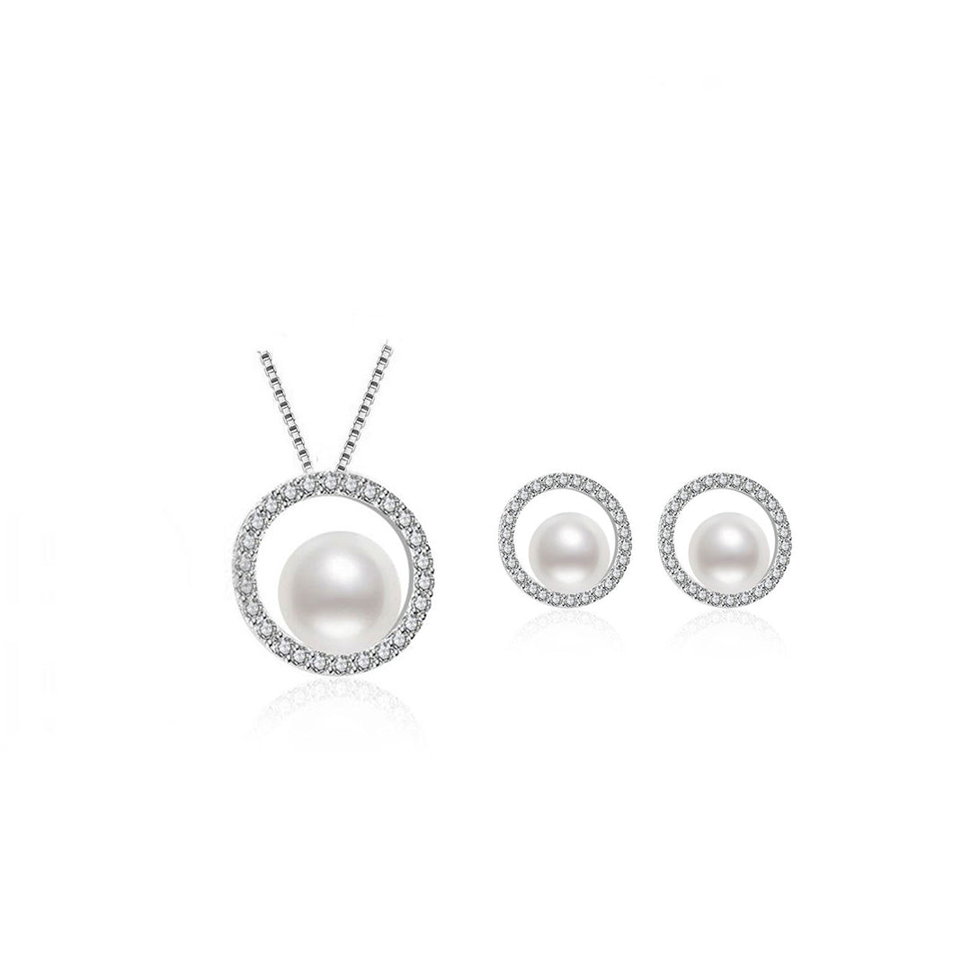 Elegant Freshwater Pearl Set WS00051 - PEARLY LUSTRE