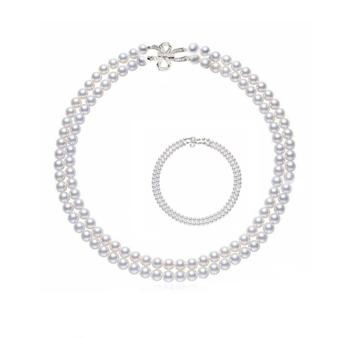 Elegant Freshwater Pearl Set WS00066 - PEARLY LUSTRE