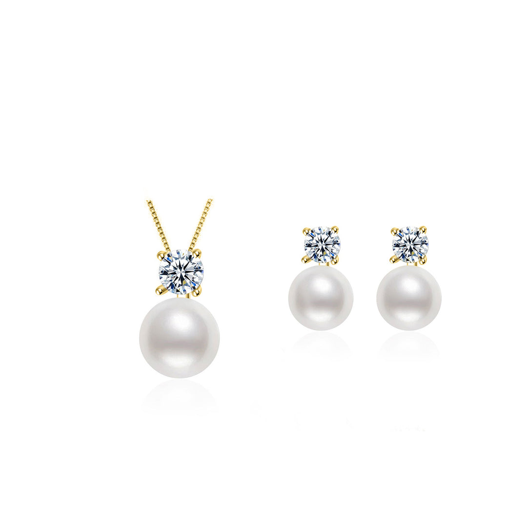 Elegant Freshwater Pearl Set WS00081 - PEARLY LUSTRE