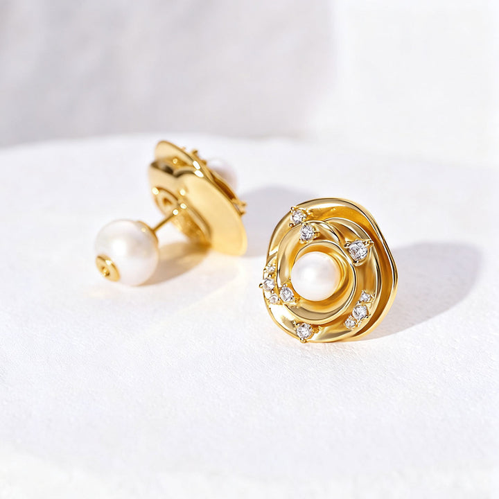 頂級淡水珍珠耳環 WE00944 | ROSE