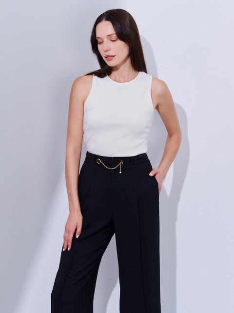 Gesper Tali Kulit Terbalik & Gesper Tali Mutiara Lustre Line BT00003