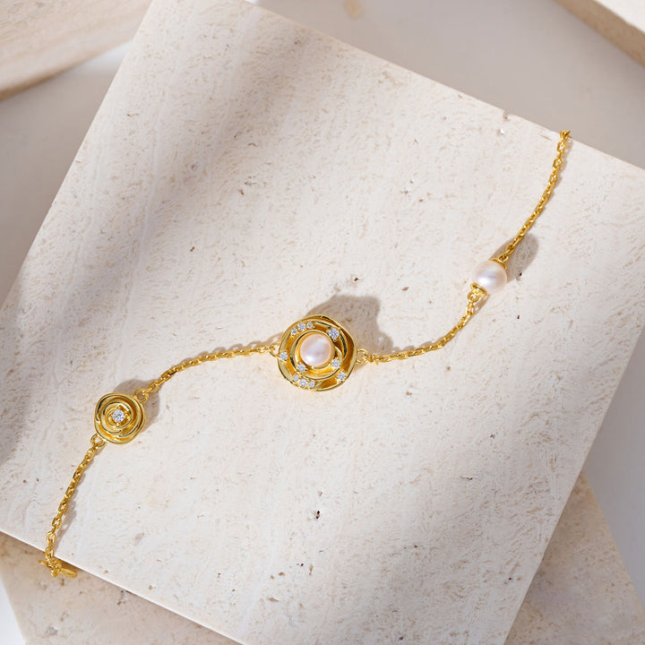 Braccialetti di Perle d'Acqua Dolce di Alta Qualità WB00310 | ROSE
