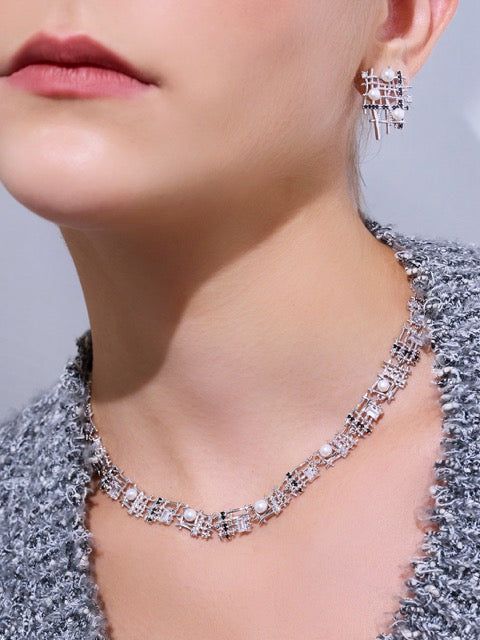 Collier de perles d'eau douce de qualité supérieure WN00812 | TWEED