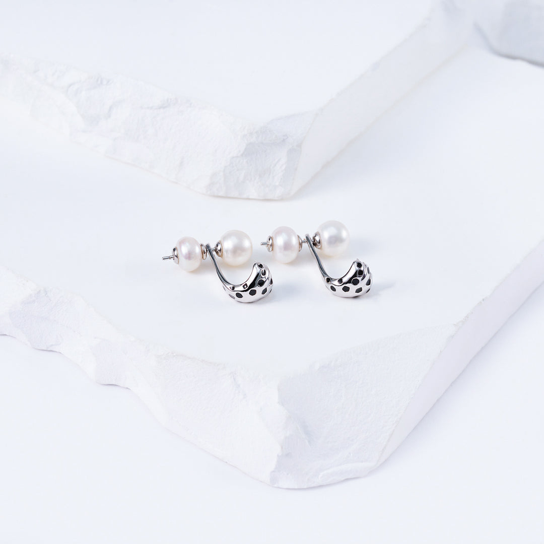Top Grade Freshwater Pearl Necklace & Earrings Set WS00132 | SAFARI - PEARLY LUSTRE