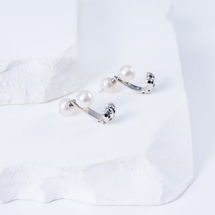 Top Grade Freshwater Pearl Necklace & Earrings Set WS00132 | SAFARI - PEARLY LUSTRE