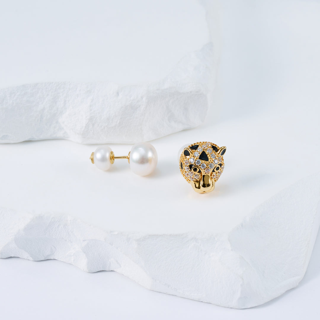 Freshwater Pearl Earrings WE00467 | SAFARI - PEARLY LUSTRE