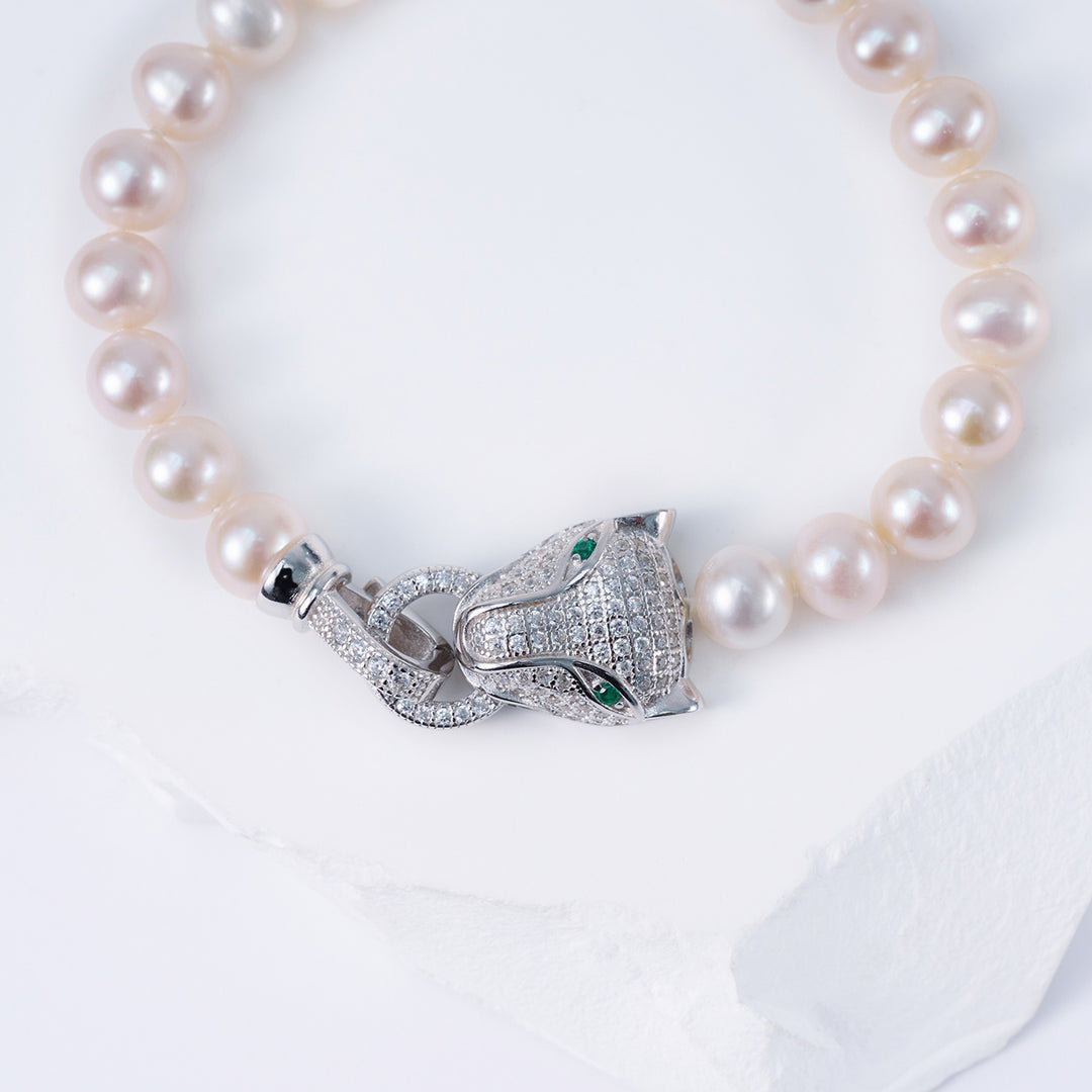 Freshwater Pearl Bracelet WB00136 | SAFARI - PEARLY LUSTRE