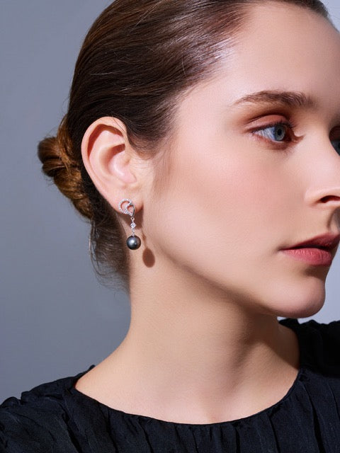 Pendientes de Perla de Tahití WE00950 | AMOR