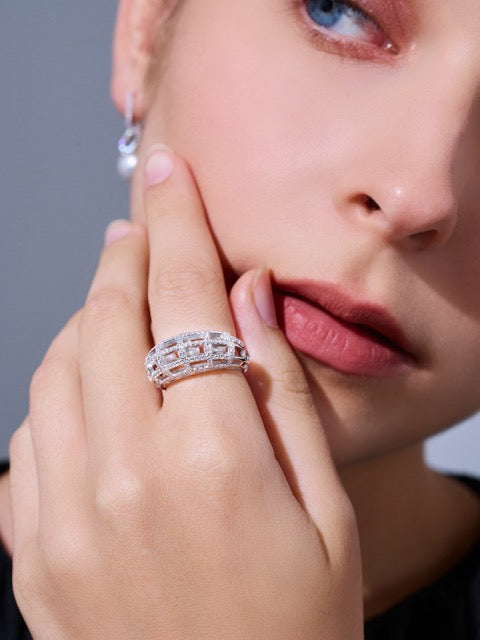 Anello con Perla d'Acqua Dolce di Prima Qualità WR00372 | WATERFALL