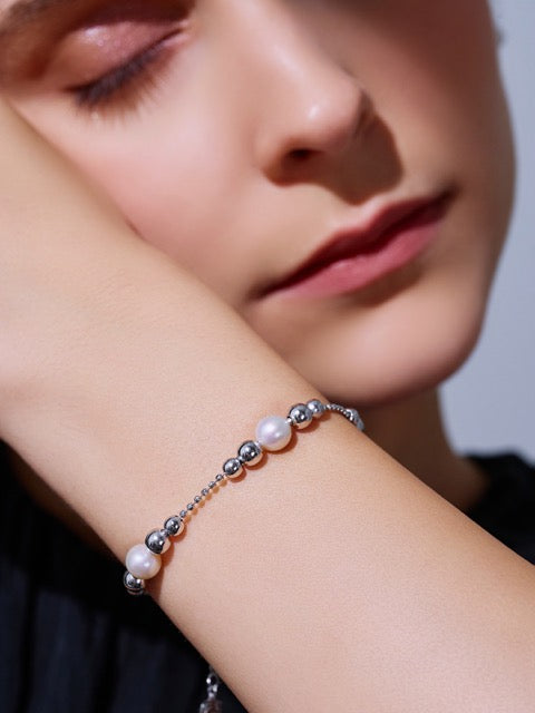 Pulsera de perlas de agua dulce de primera calidad WB00250| BURBUJA