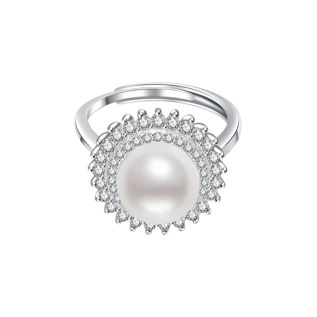 18K Solid Gold Edison Pearl Ring KR00067 - PEARLY LUSTRE