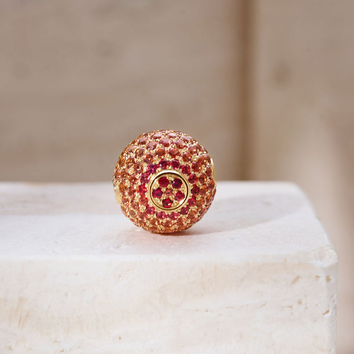 Fermoirs 12mm à lustre nacré en or massif 18 carats KA00168