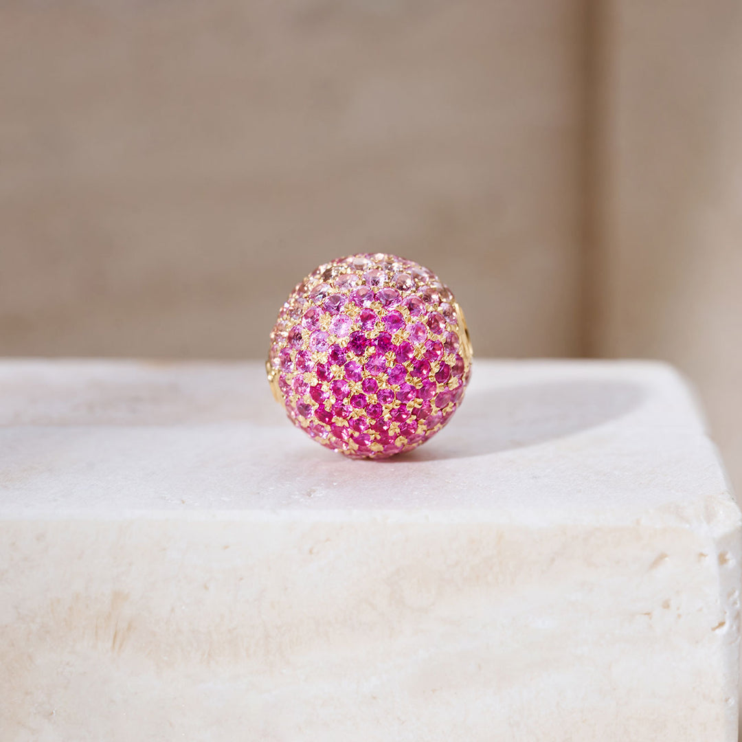 Fermoirs 12mm à lustre nacré en or massif 18 carats KA00169