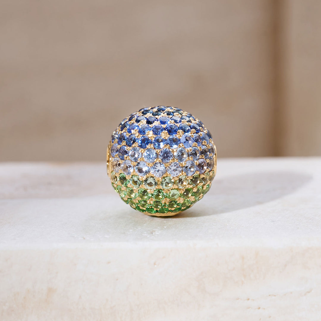 Fermoirs 12mm à lustre nacré en or massif 18 carats KA00170