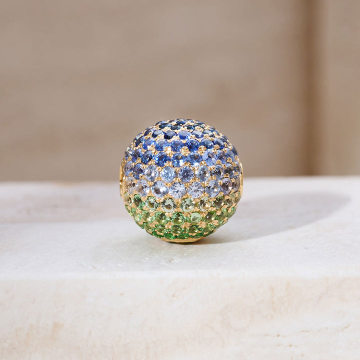Fermoirs 12mm à lustre nacré en or massif 18 carats KA00170