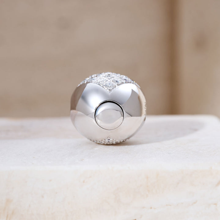 Fermoirs 12mm à lustre nacré en or massif 18 carats KA00172