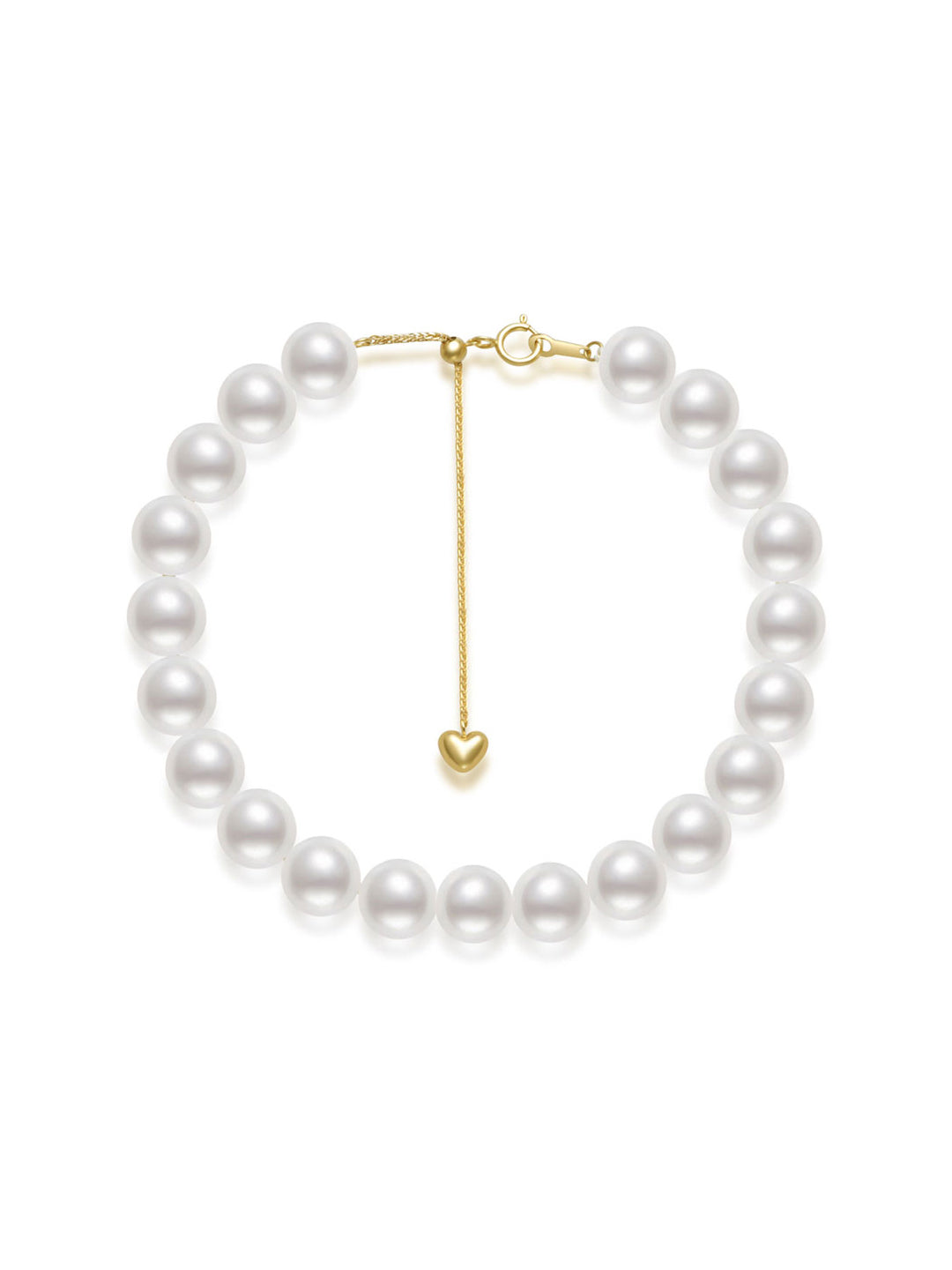 Bracciale con perla Akoya in oro massiccio 18K di prima qualità KB00006