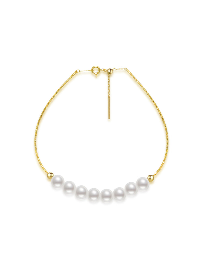Top Qualität 18K Gold Akoya-Perlenarmband KB00009