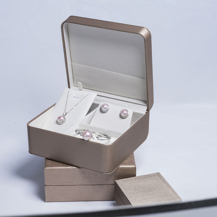18K Diamond Mabe Pearl Earrings KE00122 | Si Dian Jin - PEARLY LUSTRE