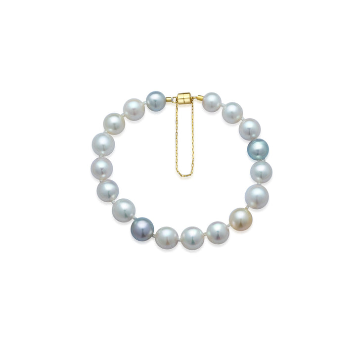 18k Gold Akoya Pearl Bracelet KB00025 - PEARLY LUSTRE