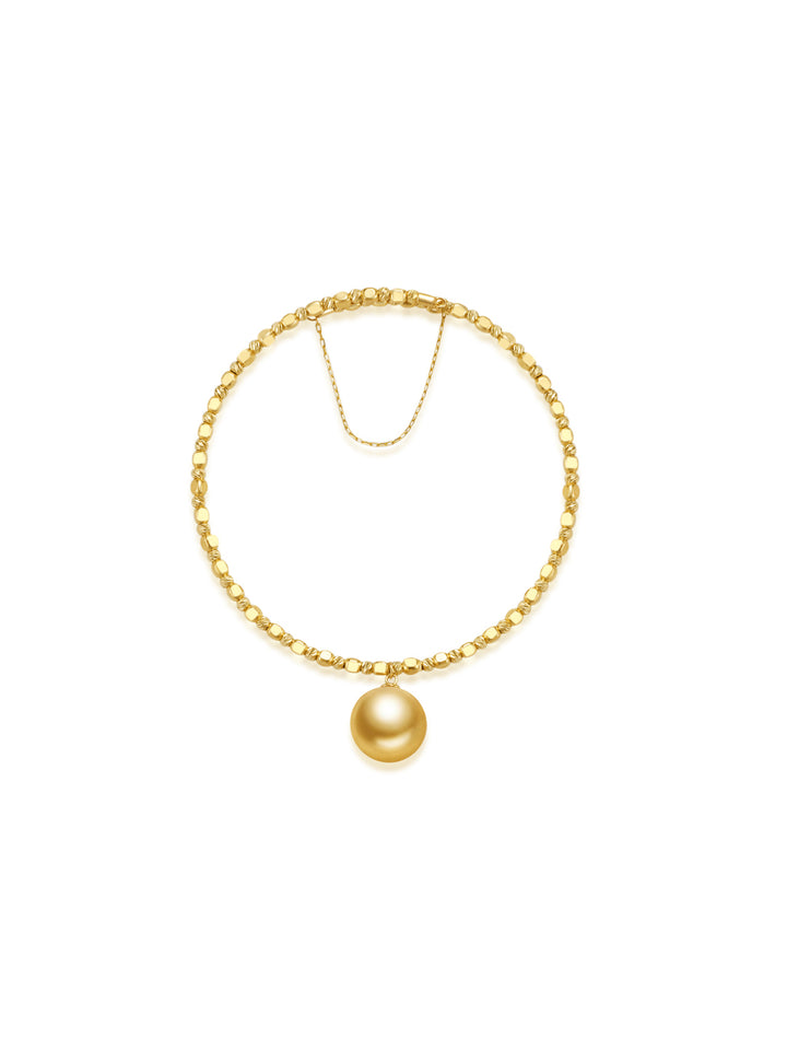 18K 순금 황금 남해 진주 팔찌 KB00034