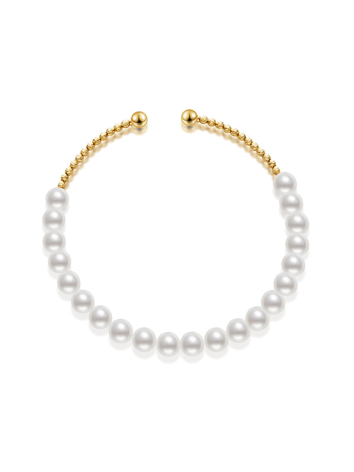 18K纯金Akoya珍珠手链 KB00040