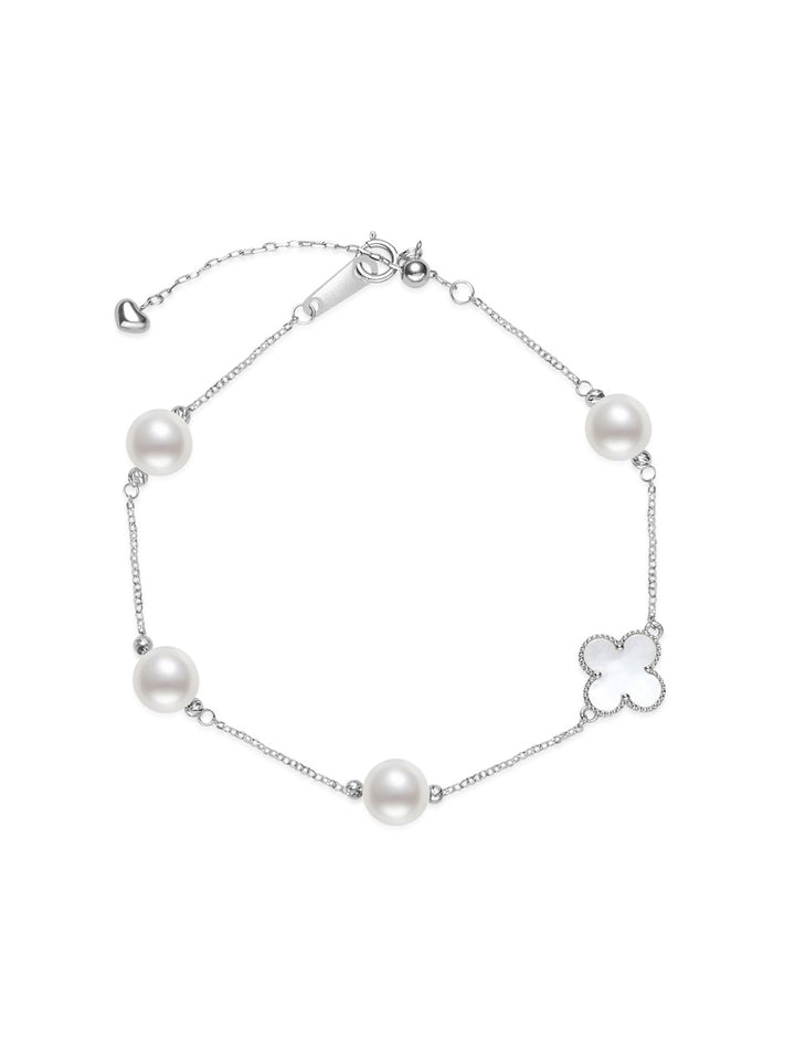 Gelang Mutiara Akoya Emas Tulen 18K KB00054 | IBU MUTIARA