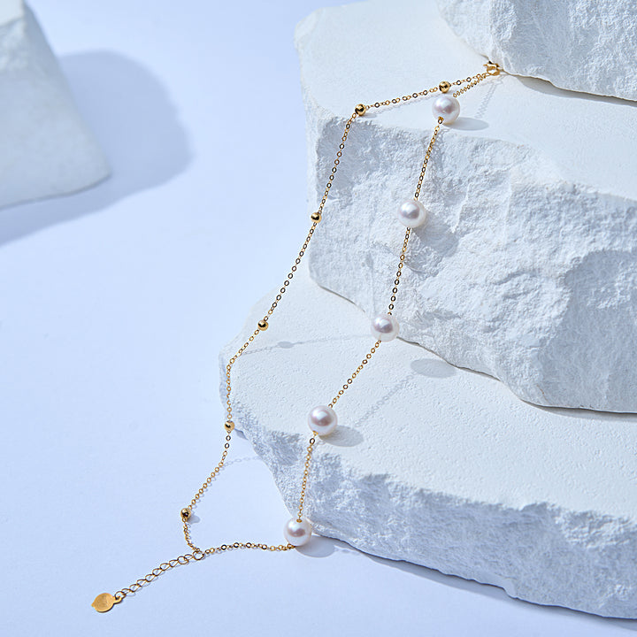 Gelang Mutiara Air Tawar Emas Tulen 18K KB00056