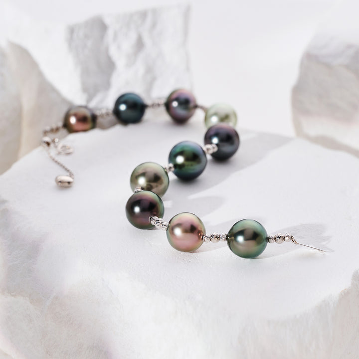 Bracelet en perle tahitienne en or massif 18K KB00063