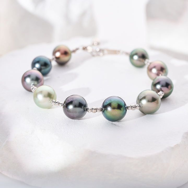 Bracelet en perle tahitienne en or massif 18K KB00063