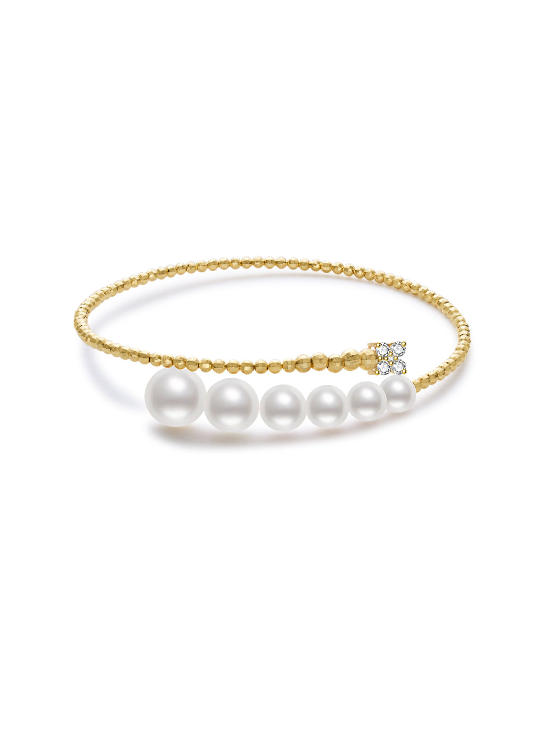 Top Grade 18K Solid Gold Freshwater Pearl Bracelet KB00067