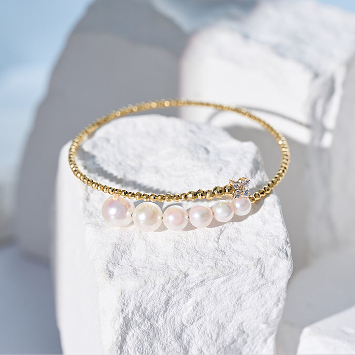 Bracciale con Perla d'Acqua Dolce in Oro Massiccio 18K KB00067