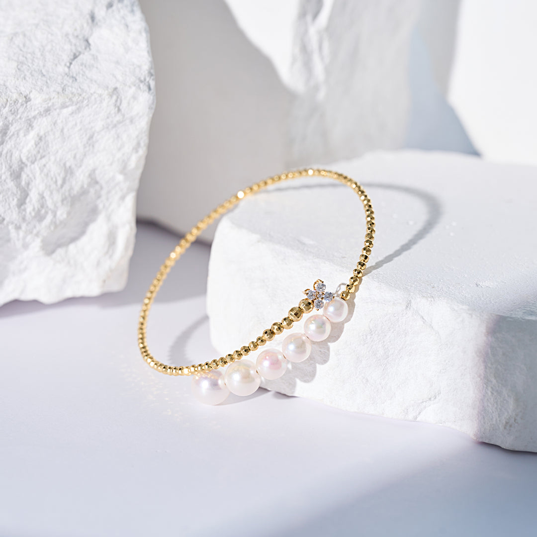 Bracciale con Perla d'Acqua Dolce in Oro Massiccio 18K KB00067