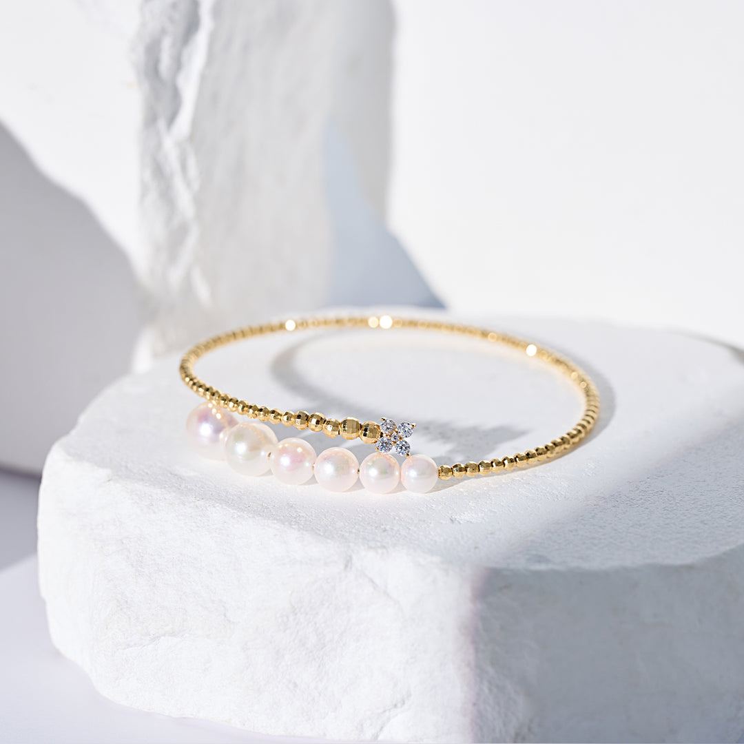 Bracciale con Perla d'Acqua Dolce in Oro Massiccio 18K KB00067