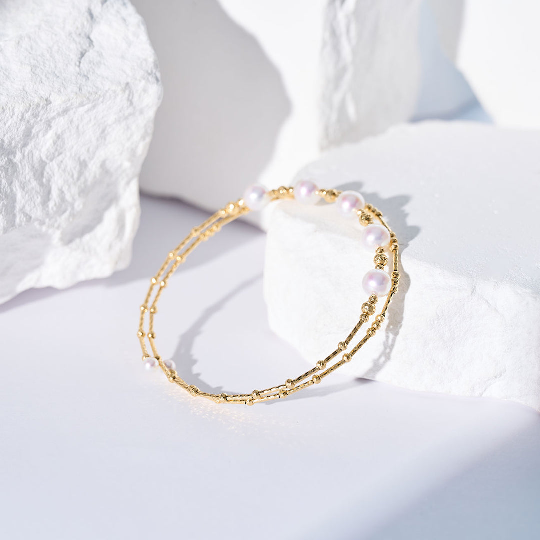 Gelang Mutiara Air Tawar Emas Tulen 18K KB00069